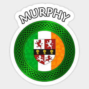 Irish Flag Shamrock Celtic Knot - Murphy Sticker